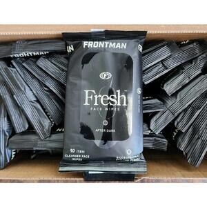 Frontman Men's Cleanser Face Wipes After Dark - 24 Pack, 240 Ct Full Case, NEW!!